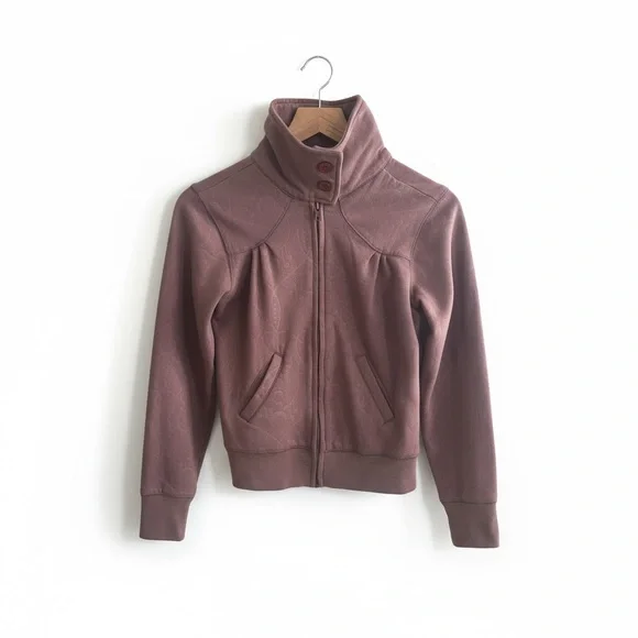 STUSSY - VINTAGE Dusty Rose / Mauve Zip-up - Size Small (Y2K) - Picture 1 of 5